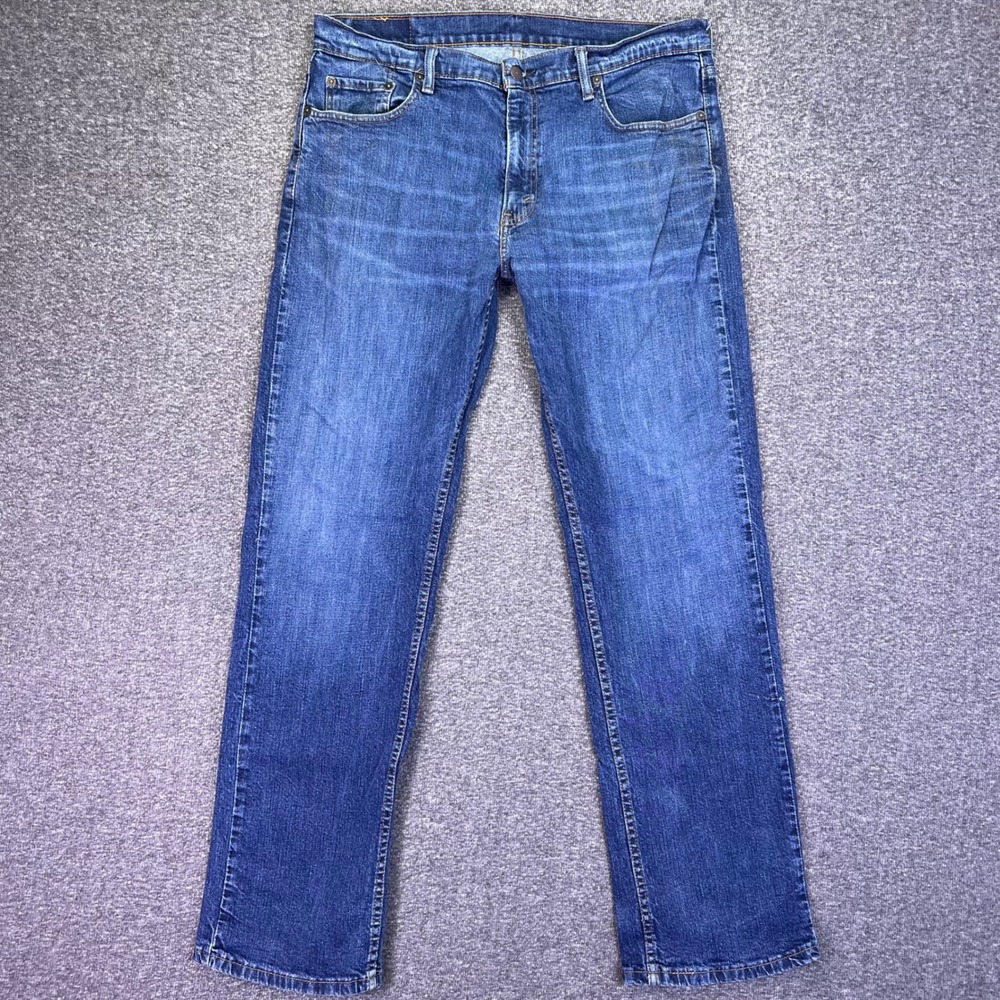 Levis 559 Jeans Mens 36x32 Blue Relaxed Straight Classic Casual Stretch Denim